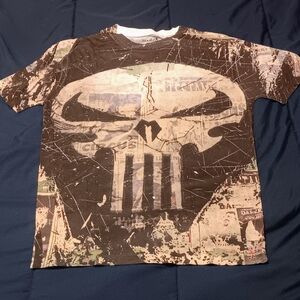 Marvel The Punisher All Over Print Graphic Tee